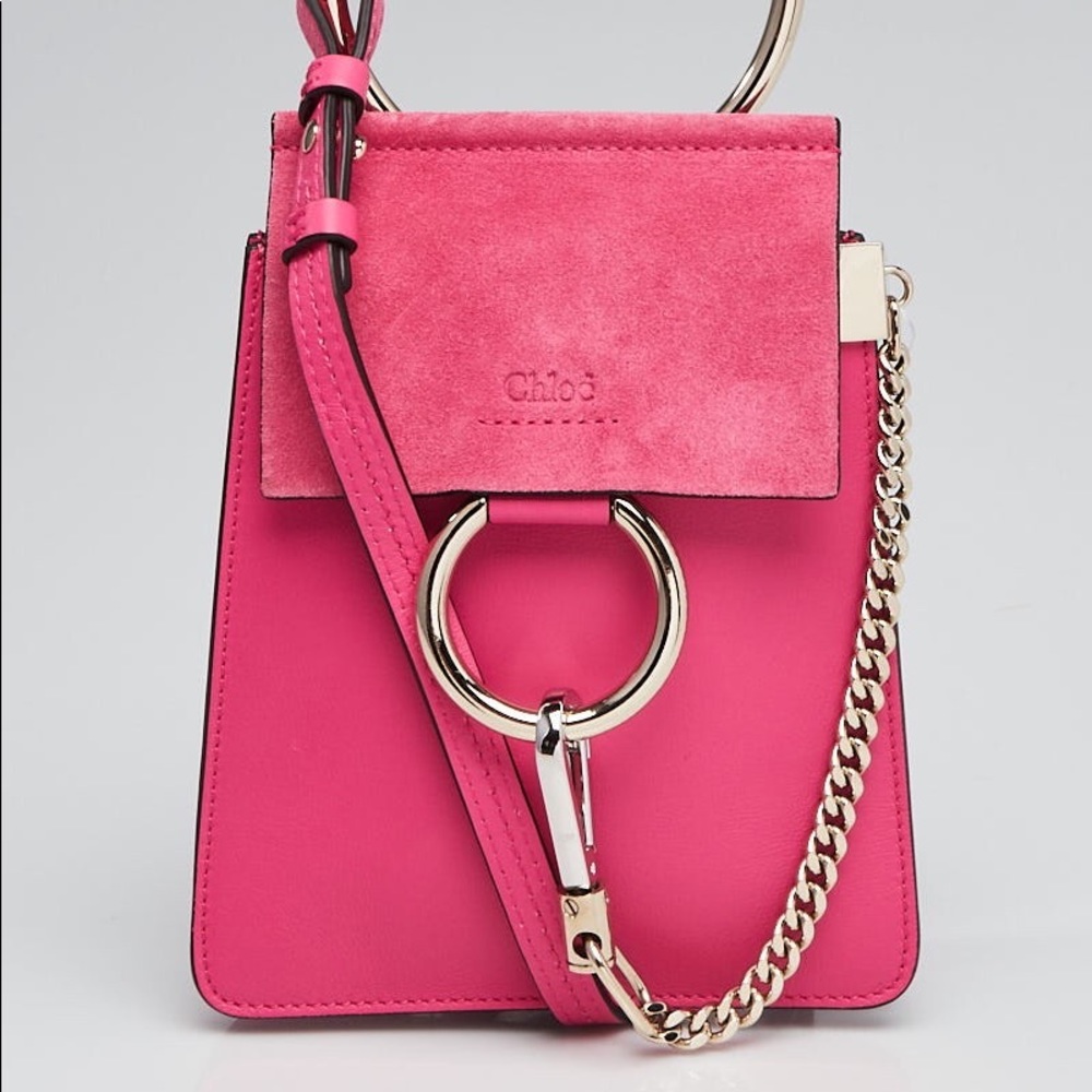 Chloe fuchsia Faye bracelet bag - Authentic